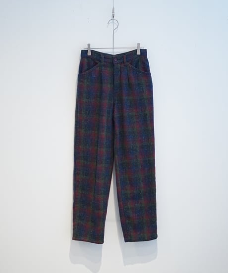 nep fabric plaid pants