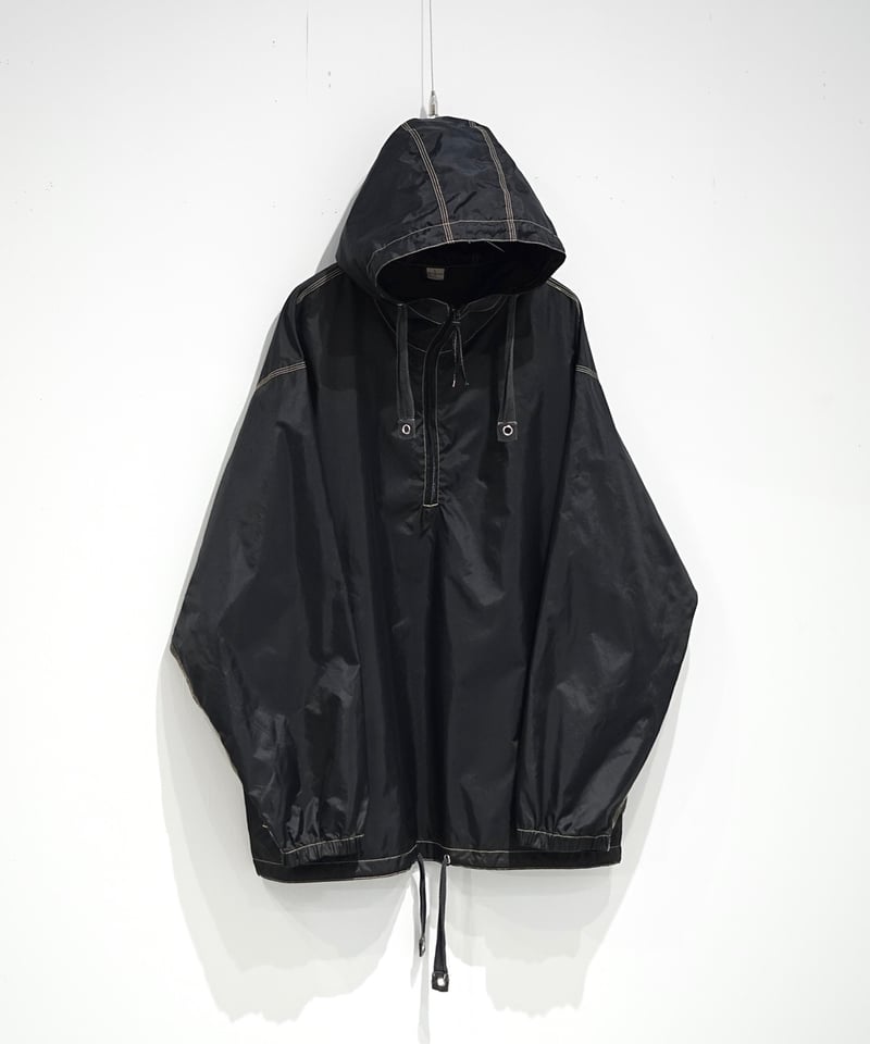 espresso stitch half zip anorak hoodie | CHILK