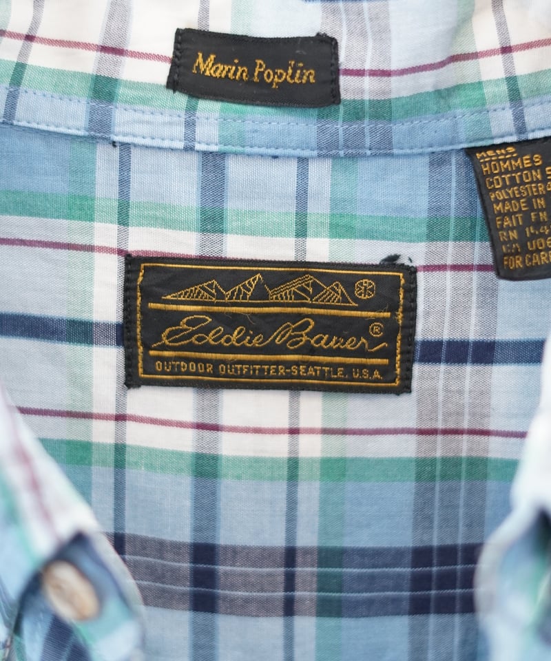 1990s Eddie Bauer bd plaid shirt | CHILK