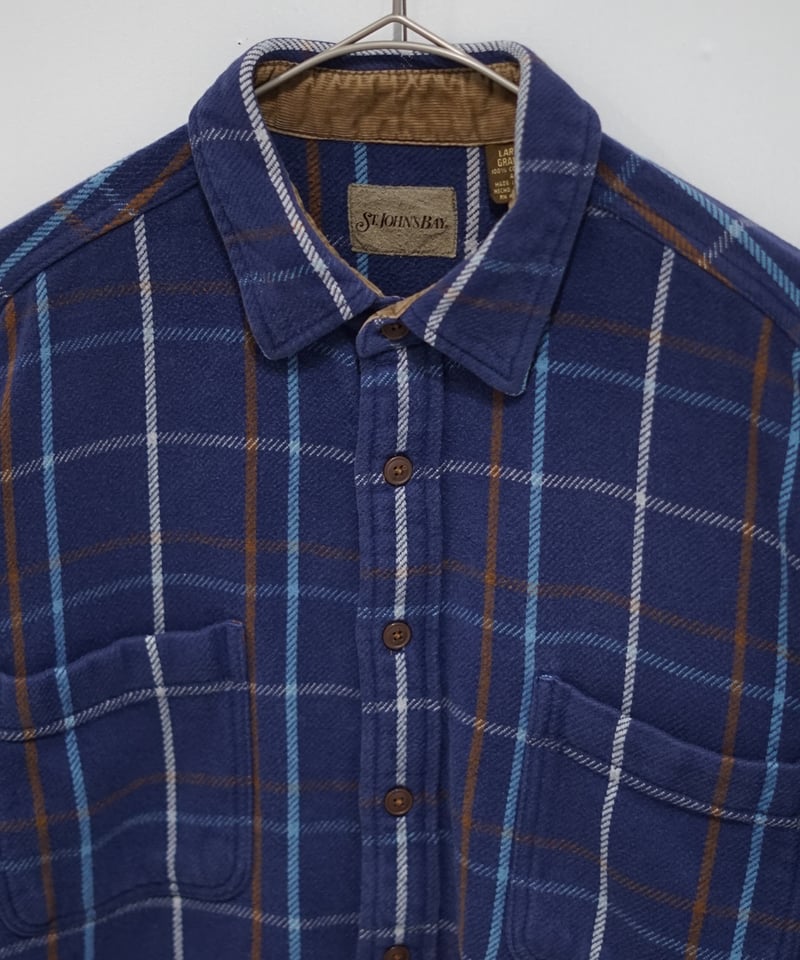 ST.JOHN'S BAY plaid flannel shirt | CHILK