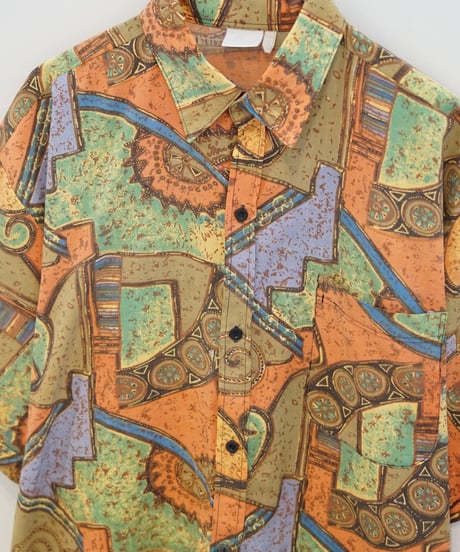 abstract allover pattern design shirt