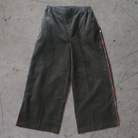 〈Yangon + CHARCOAL GRAY〉Corduroy Wide Pants  160