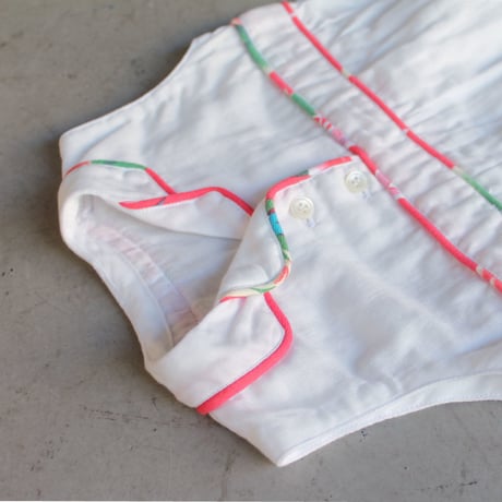 Shanghai  Open Collar Shirt Rompers  70