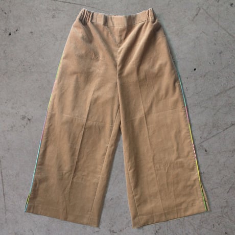 〈San Francisco + EARTH BEIGE〉Corduroy Wide Pants  160