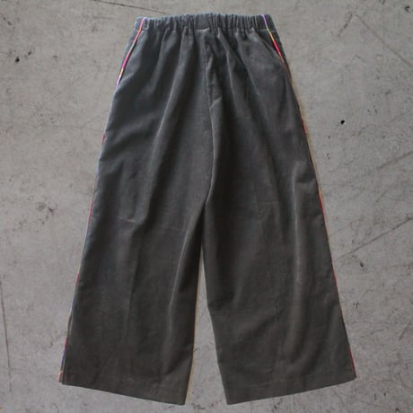 〈Yangon + CHARCOAL GRAY〉Corduroy Wide Pants  160