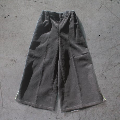 〈San Francisco + CHARCOAL GRAY〉Corduroy Wide Pants  100