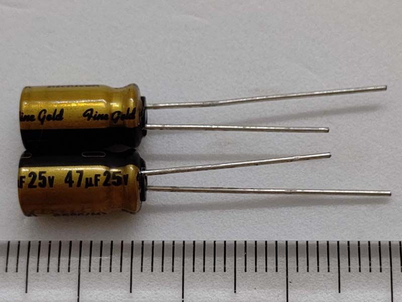 オーディオ用電解コンデンサ 47μF 25V 85℃ ±20% UFG1E470MEM (2個 オーディオ用電解コンデンサ 47μF 25V 85℃ ±20% UFG1E470MEM (2個