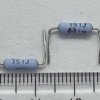 酸化金属皮膜抵抗器 150Ω, 1W, ±5%  ERG1SJ151P (2本)   (Panasonic)