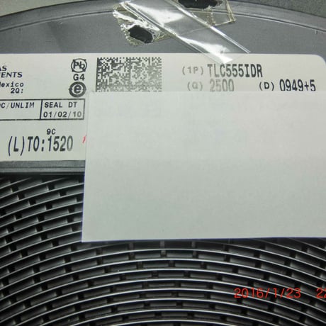 タイマIC TLC555IDR テキサスインスツルメンツ（T.I.）