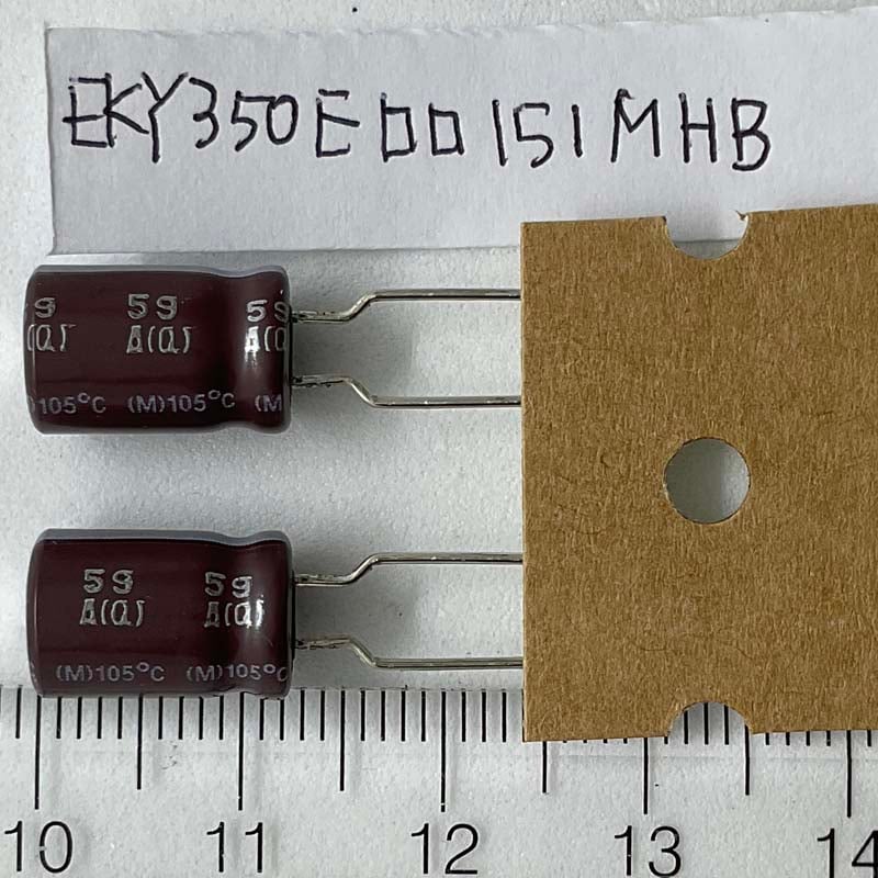 アルミ電解コンデンサ低インピーダンス長寿命150μF 35V 105℃ ±20