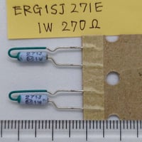 酸化金属皮膜抵抗器 270Ω, 1W, ±5%  ERG1SJ271E  (2本)  (Panasonic)