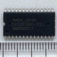 面実装 SRAM IC μPD43257BGU-70LL (1個) NEC