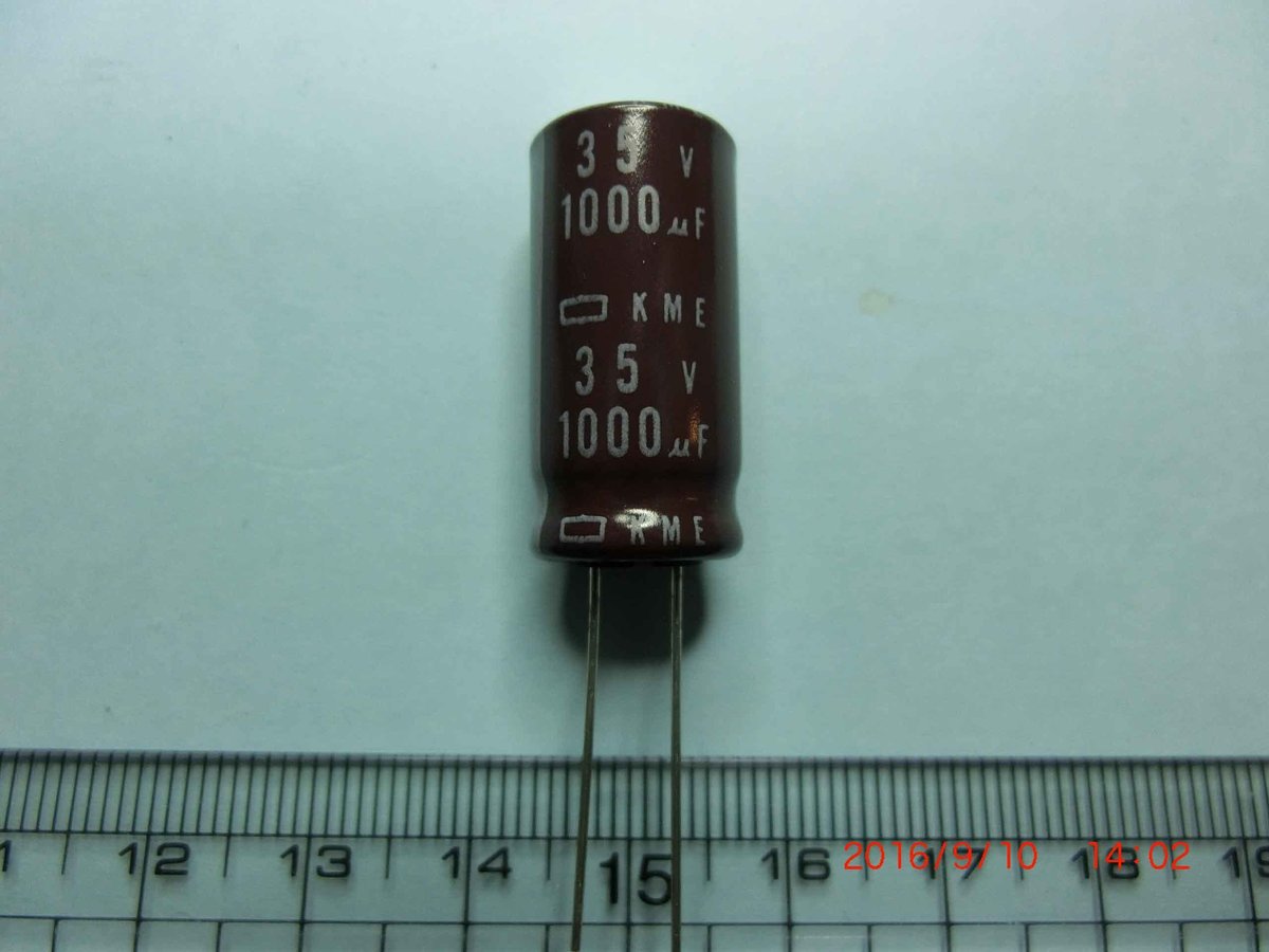 5 個 1000uF 35V シリーズ 12.5x20 高リップル電流低インピーダンス 35V1000uF アルミ電解コンデンサ