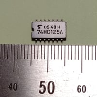 面実装4 回路入りｽﾘｰｽﾃｰﾄﾊﾞｯﾌｧ TC74HC125AF (1個) 東芝 (Toshiba)