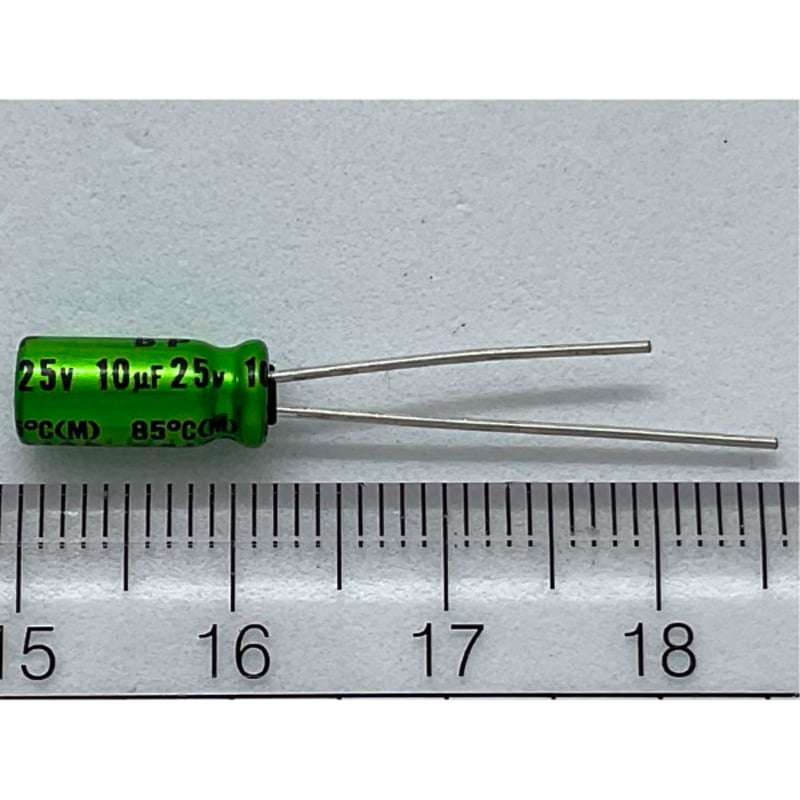 オーディオ用電解コンデンサ 両極性 10μF 25V 85℃ ±20
