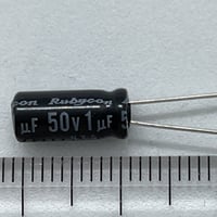 両極性電解コンデンサー 1μF 50V 105℃ ±20％ 50NXA1M (ルビコン)