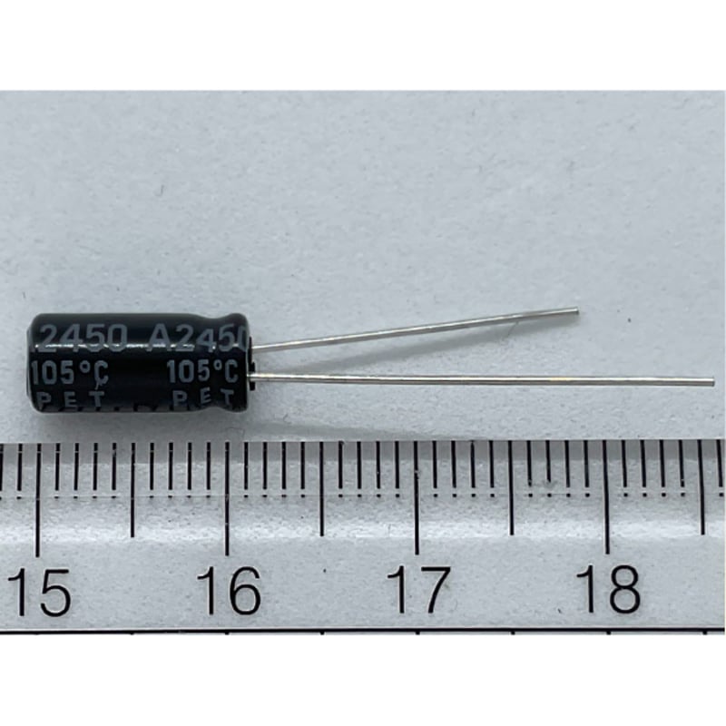 両極性電解コンデンサー 1μF 50V 105℃ ±20％ 50NXA1M (ルビコン) |