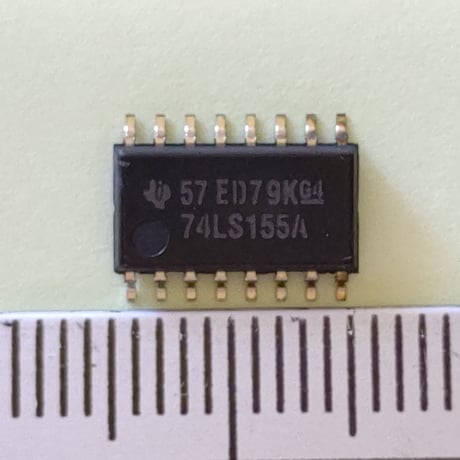 面実装DUAL 2to4 ﾗｲﾝﾃﾞｺｰﾀﾞ/ﾏﾙﾁﾌﾟﾚｸｻ SN74LS155ANS (1個) テキサスインスツルメンツ(T.I.)
