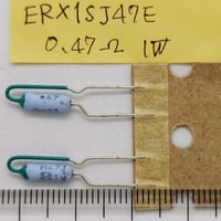 金属皮膜抵抗器 0.47Ω, 1W, ±5%  ERX1SJR47E  (2本)  (Panasonic)