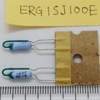 酸化金属皮膜抵抗器 10Ω, 1W, ±5%  ERG1SJ100E  (2本)  (Panasonic)