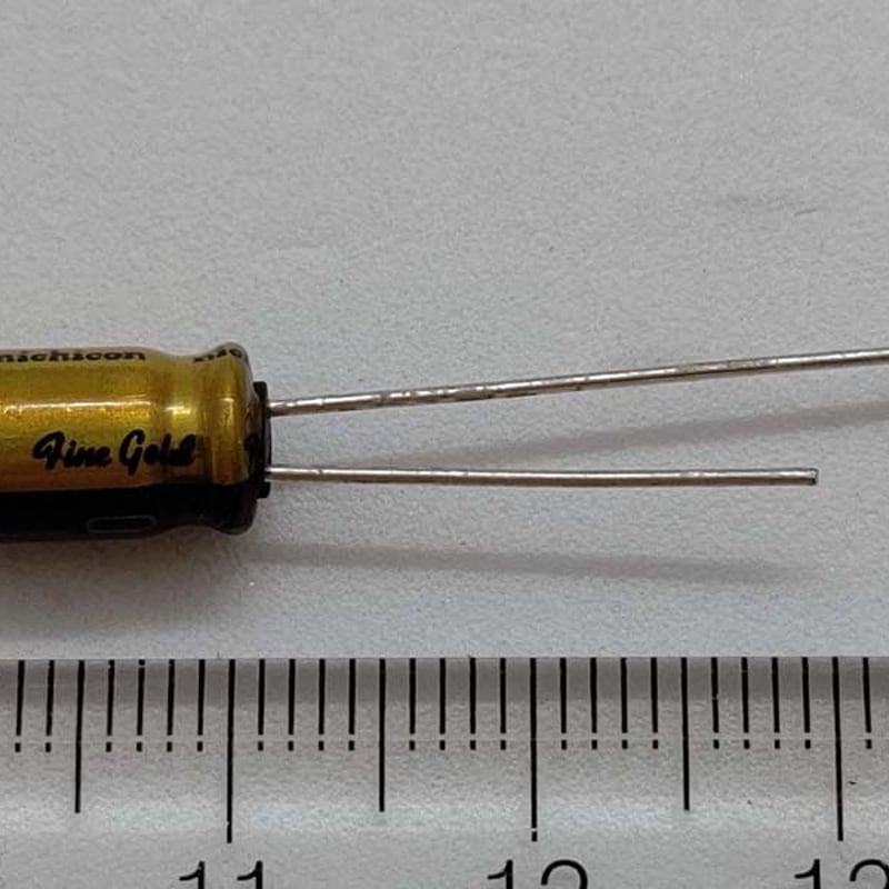 オーディオ用電解コンデンサ 47μF 25V 85℃ ±20% UFG1E470MEM (2個