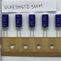 アルミ電解コンデンサ 56μF 35V 105℃ ±20% ELXZ350ETD560MFB5D(5個) (日ケミ)