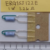 酸化金属皮膜抵抗器 1.2kΩ, 1W, ±5%  ERG1SJ122E  (2本)  (Panasonic)