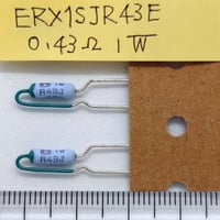 金属皮膜抵抗器 0.43Ω, 1W, ±5%  ERX1SJR43E  (2本)  (Panasonic)