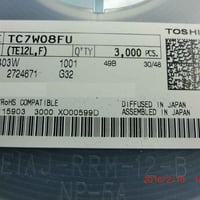 2回路ANDゲート TC7W08FU(2個) 東芝(Toshiba)