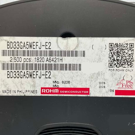 面実装 500mA 固定出力  LDOレギュレータ BD33GA5WEFJ-E2 ローム  (Rohm)