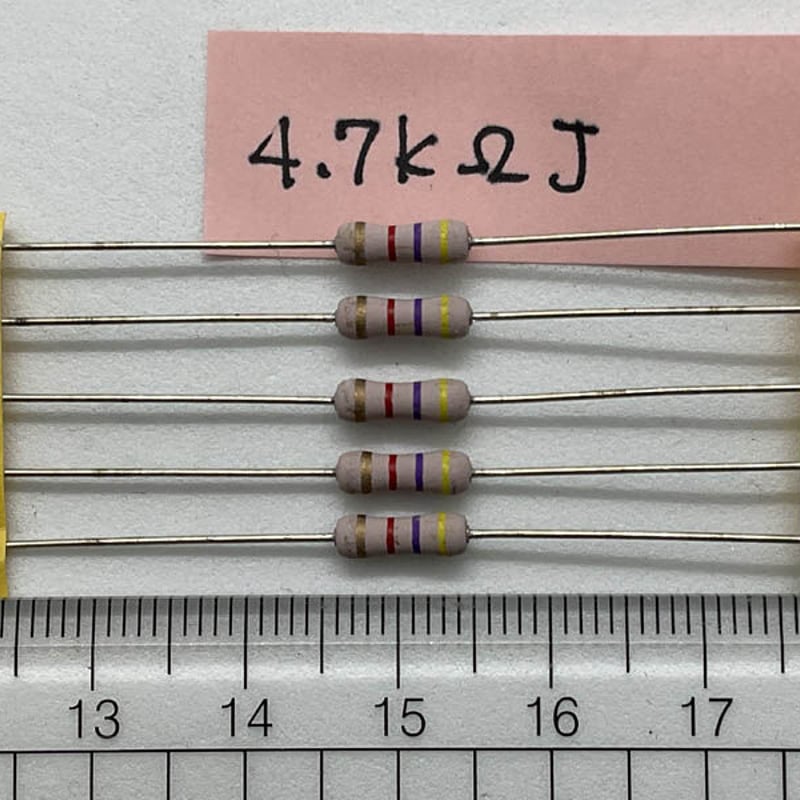 小形酸化金属皮膜抵抗器1W RSS1 (5本) 4.7kΩJ (KOA) | Green_Se...