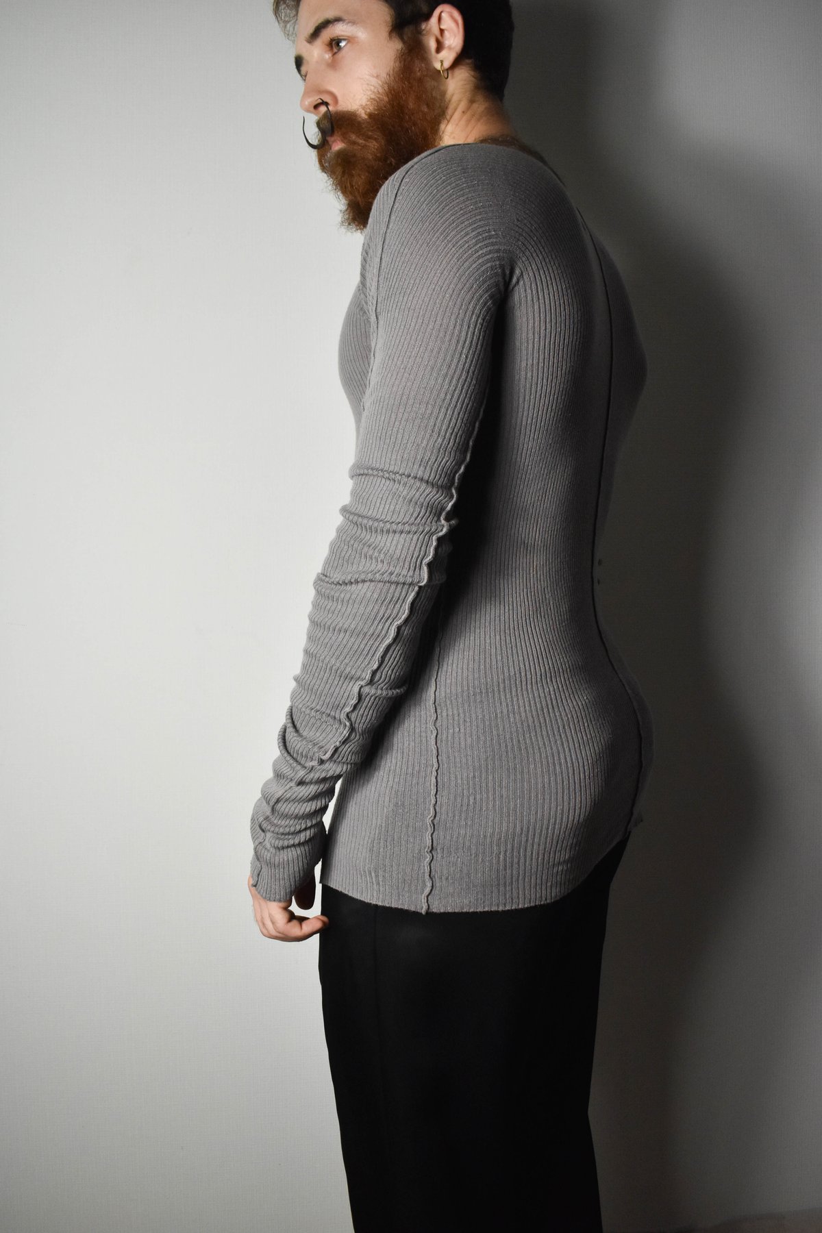 Julius SS09 Sample Rib Longsleeve Top | Karasu