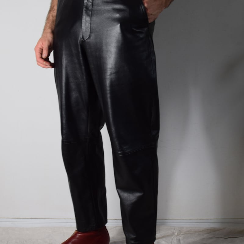 Yohji Yamamoto AW03 Leather Pants - HU-P23-706