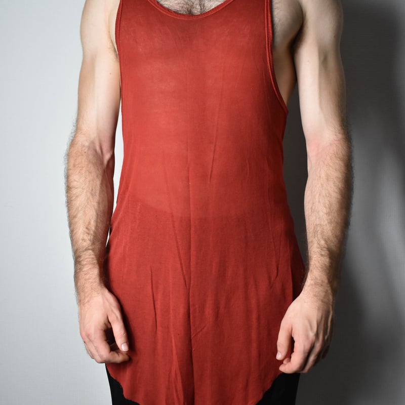 Boris Bidjan Saberi AW15 Heimat Red Tank Top -