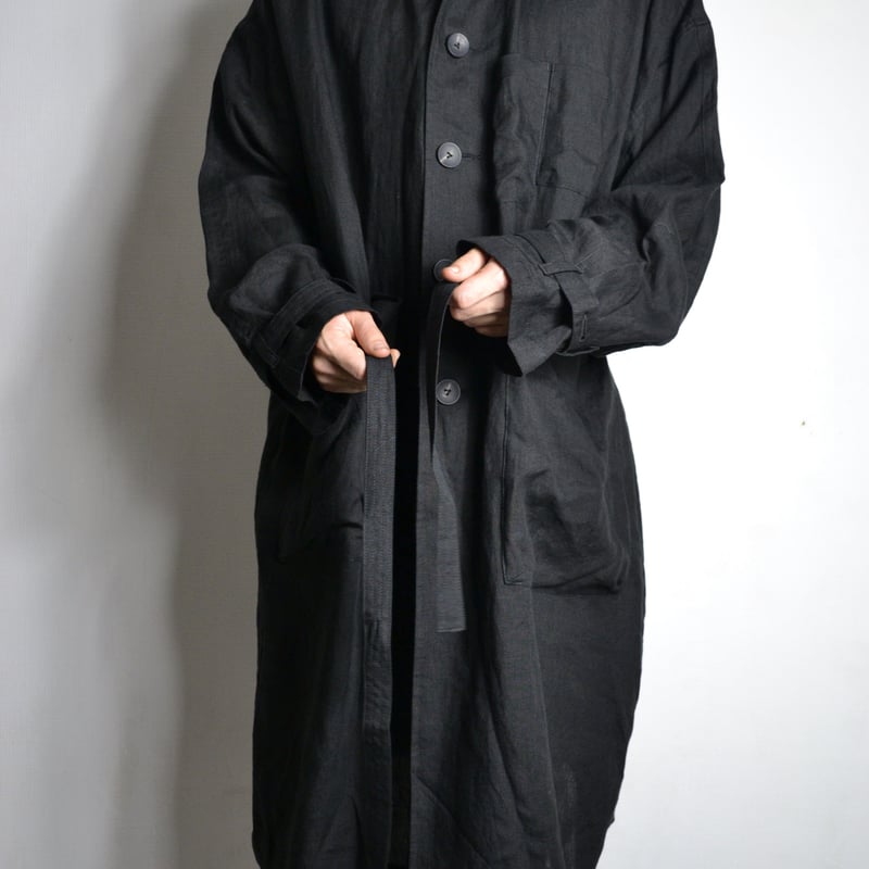 The Viridi-Anne SS21 Linen Broad Coat - VI-3322
