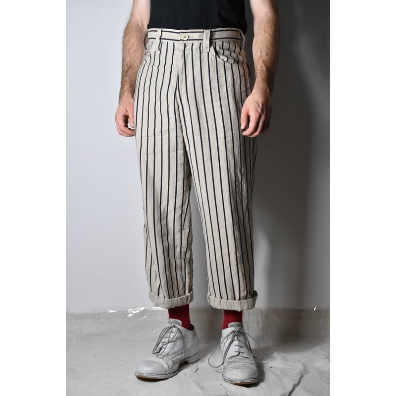 Yohji Yamamoto SS06 Striped Linen Pants - HR-P2