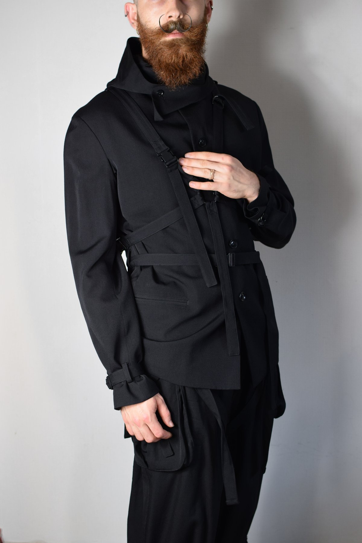 Yohji Yamamoto AW16 Bondage Blazer - HR-J12-100 Yohji Yamamoto AW16 Bondage Blazer - HR-J12-100