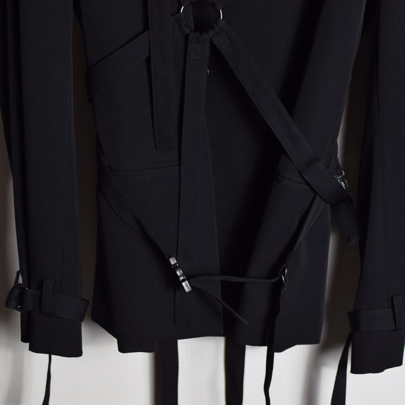 yohji yamamoto24aw 柄・ラペル着脱JKT Yohji Yamamoto AW16 Bondage Blazer - HR-J12-100