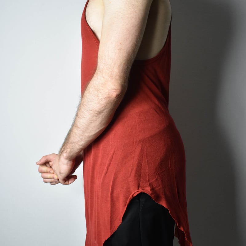 Boris Bidjan Saberi AW15 Heimat Red Tank Top -