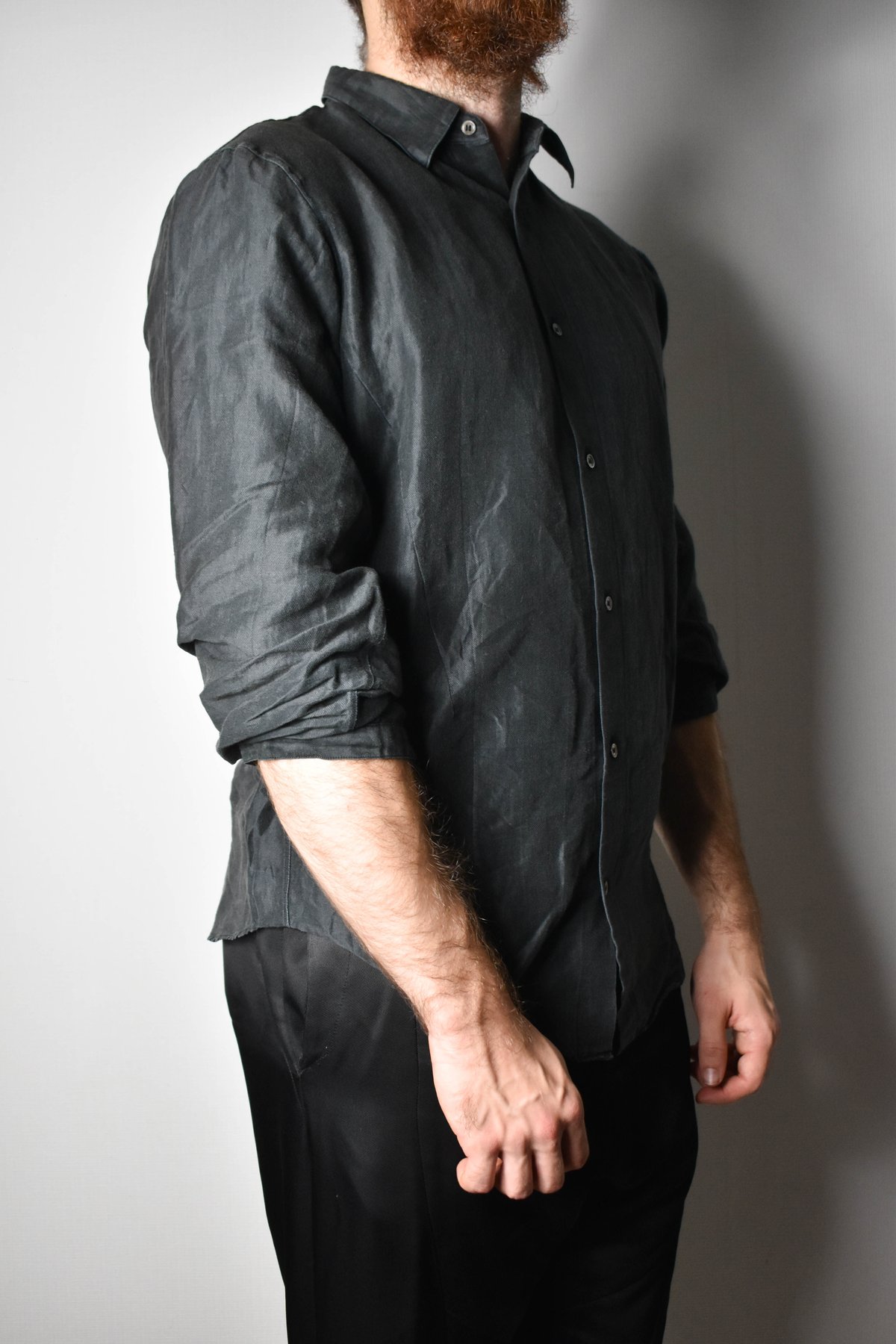 Julius SS07 Underworld Cotton-Ramie Shirt - 187