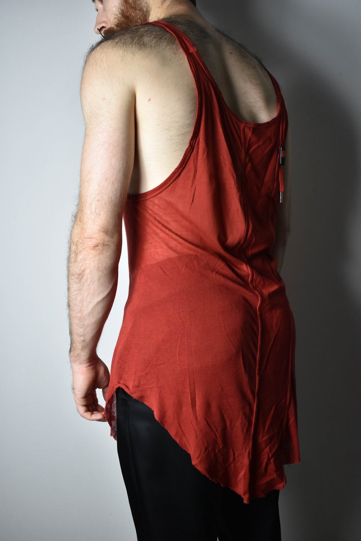 Boris Bidjan Saberi AW15 Heimat Red Tank Top -
