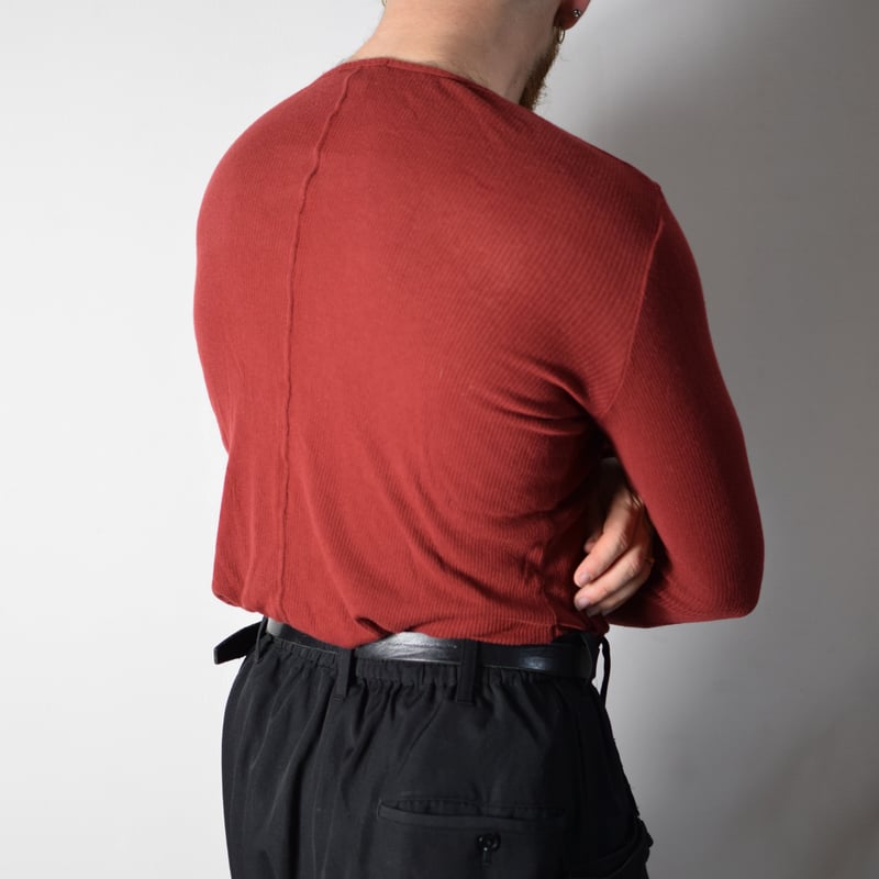 Julius AW06 Fixed Red Longsleeve Top | Karasu Shop