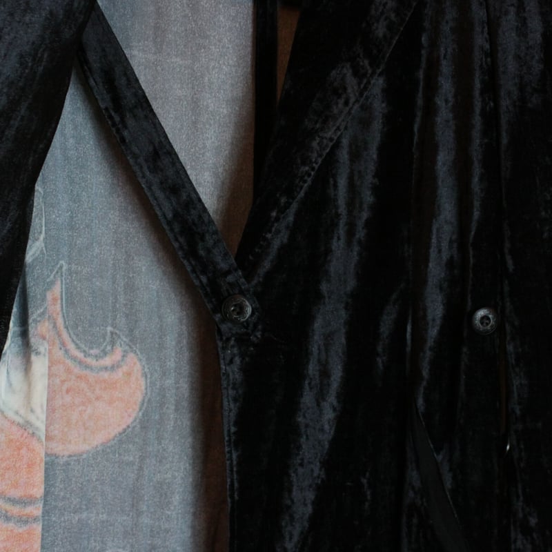 Yohji Yamamoto 20SS Velvet Knight Coat - HN-D13