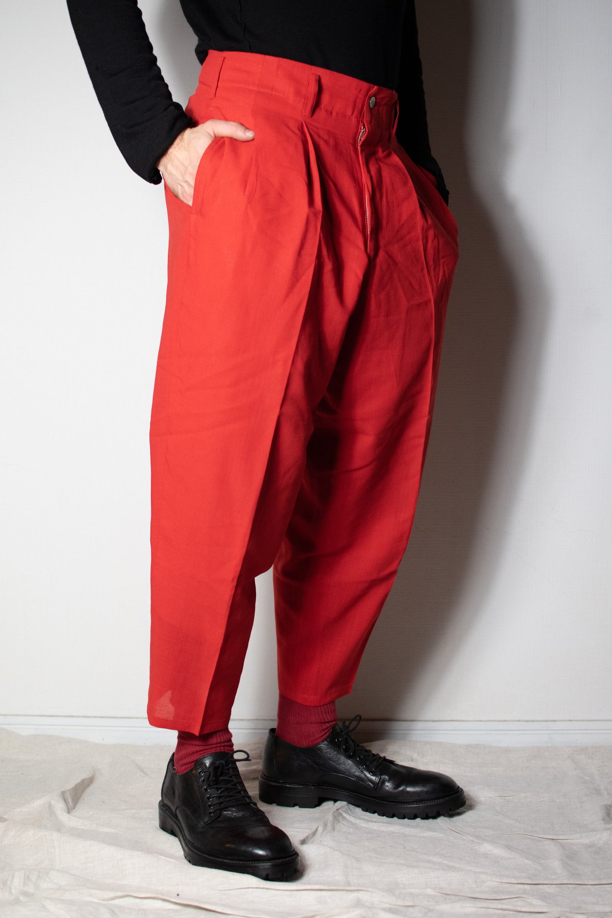 Yohji Yamamoto SS93 Red Pants - HO-P01-125 | Ka Yohji Yamamoto SS93 Red Pants - HO-P01-125 | Ka