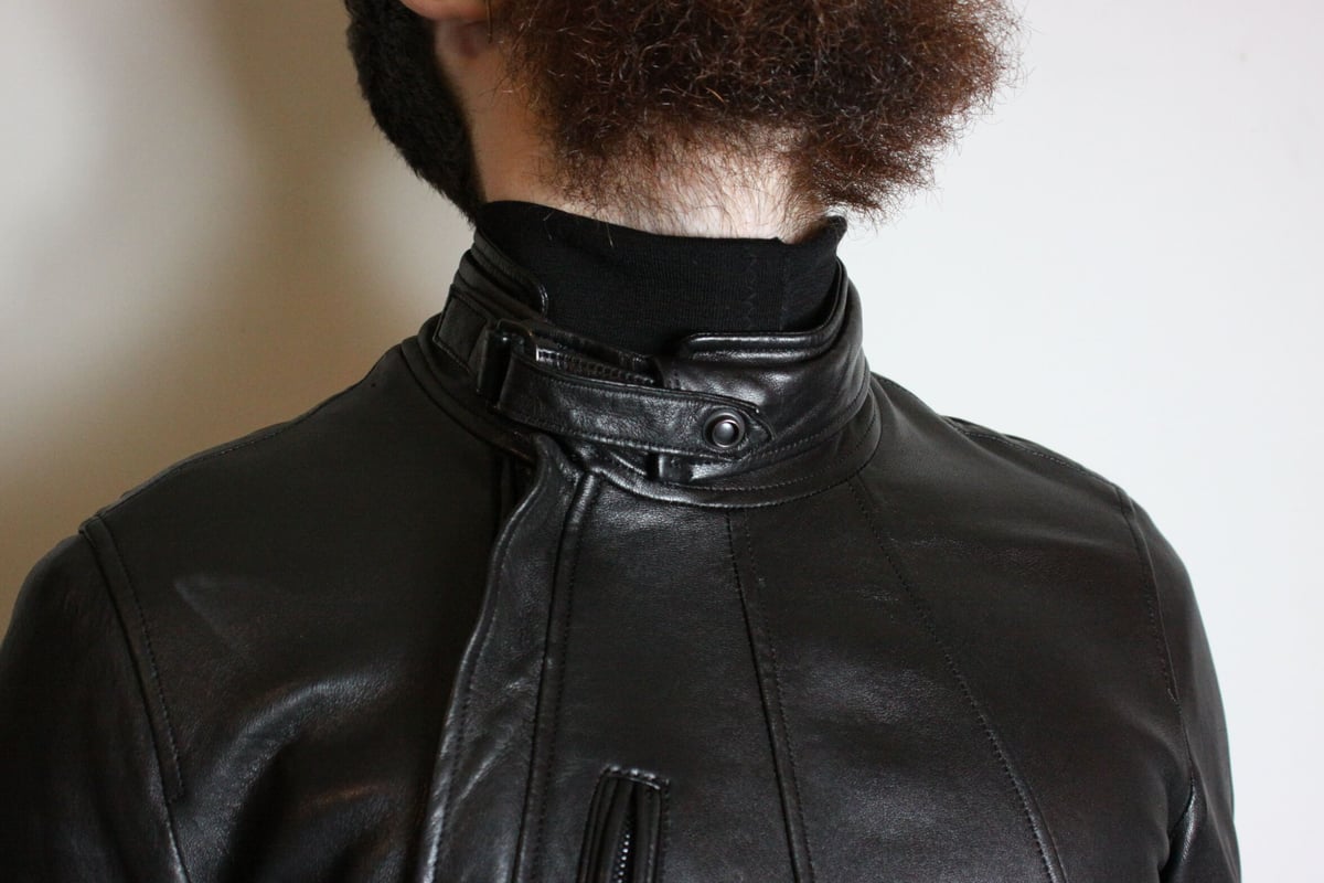 Julius AW13 Crack Fencing Leather Jacket - 437B