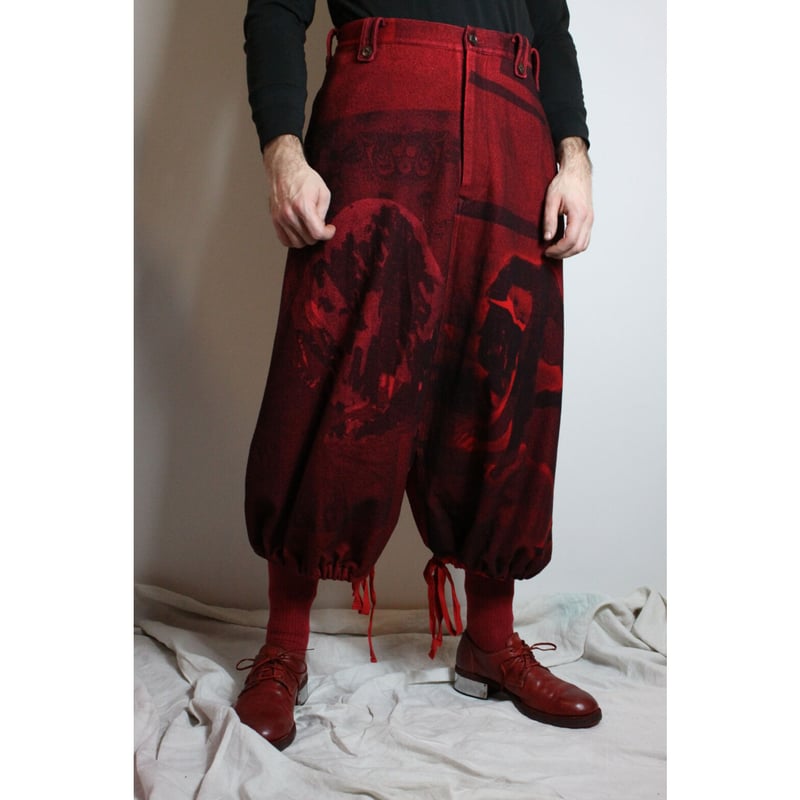 Yohji Yamamoto AW18 Red Skirt Pants - HV-S24-81...