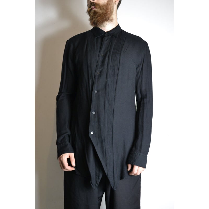 希少 JULIUS 2016-2017AW beast期557PAM10-C Julius AW16 Beast Asymmetrical Shirt - 557SHM1