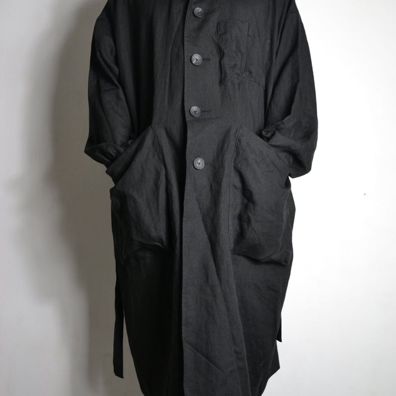 The Viridi-Anne SS21 Linen Broad Coat - VI-3322