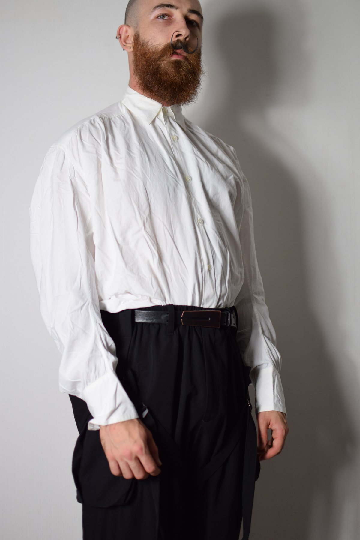 Yohji Yamamoto 90s Curved Sleeve Shirt | Karasu Yohji Yamamoto 90s Curved Sleeve Shirt | Karasu