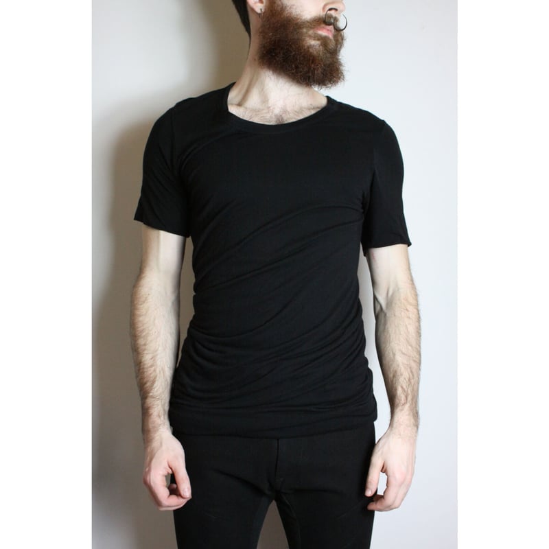 Mens Rick Owens black Double-Layered Long-Sleeved T-Shirt